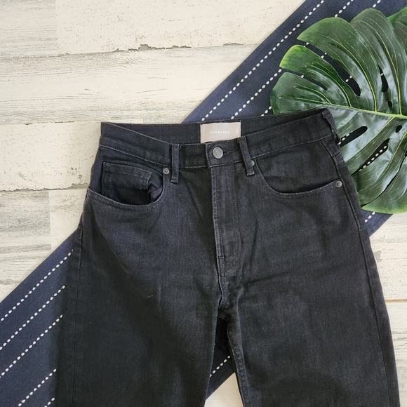 Everlane High Waist Straight Leg Jeans Black Size 26 Regular - Picture 3 of 6